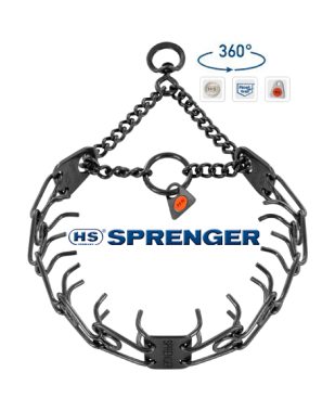 HS Sprenger ULTRA PLUS Poludavilica do 40 kg crni INOX zaokretni prsten