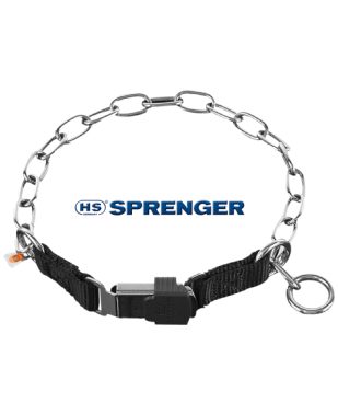 HS Sprenger Davilica dugi članci INOX 58 cm x 3mm s ClickLock kopčom - za pse do 50 kg