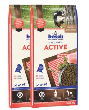 bosch Active 2 x 15 kg - bez pšenice - za pse pojačanih aktivnosti