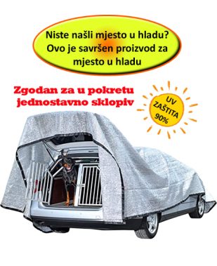 Aluminijska mreža za sjenilo 4 x 6 m s 90% refleksije - za auto, kombi, SUV, kamper, tende, šator ....