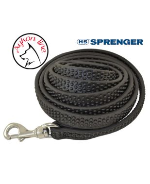 Aykon line BioThane® protuklizni povodnik SUPER GRIP 19 mm (crni) – 1 / 1,5 / 1,8 / 2 m