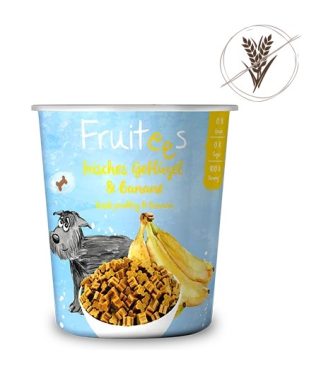 bosch Fruitees s svježom peradi i bananom 200 g - bez žitarica i šećera (28% poluvlažna)