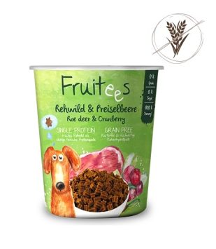 bosch Fruitees sa srnom i brusnicom 200 g - bez žitarica i šećera (28% poluvlažna)
