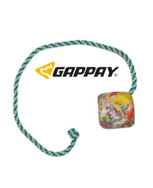 Gappay tvrda lopta  kocka na uzici Ø 5 cm x 50 cm konopa