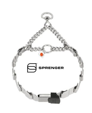 HS Sprenger Poludavilica NECK TECH FUN - INOX do 65 kg, zaokretni prsten + KLIK kopča 55 i 64 cm