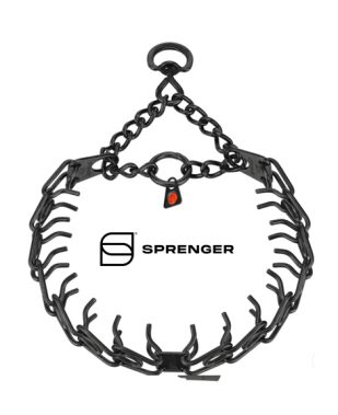 HS Sprenger ULTRA PLUS poludavilica do 40 kg crni INOX 50 cm x 3 mm gusto postavljene karike, zaokretni prsten