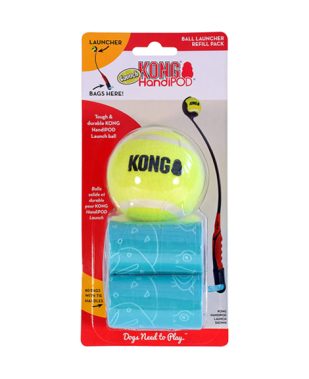 KONG Tenis louncher HandiPOD - lopta & 60 vrećice za izmet