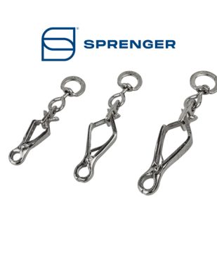 HS Sprenger Karabiner čelični - kliještasti (dupli feder) razne veličine