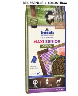 bosch Maxi Senior s kolostrumom - bez pšenice - 12,5 kg