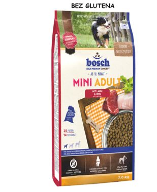 bosch MINI Adult s janjetinom & rižom - bez glutena 3 kg