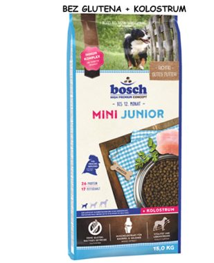 bosch Mini Junior - BEZ GLUTENA & KOLOSTRUM - 3 i 15 kg