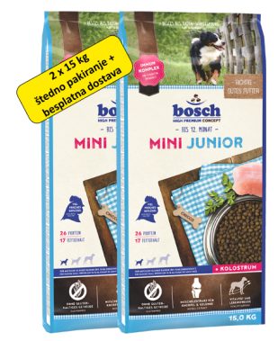 bosch Mini Junior - BEZ GLUTENA & KOLOSTRUM - 2 x 15 kg