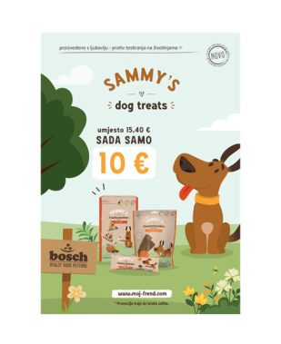 bosch Sammy’s Gourmet trakice 180g + voćna kriška 800 g + Fitness pločica 25g