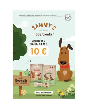 bosch Sammy’s pileći file 90% -190g + biljna kost 1 kg + Fitness pločica 25g
