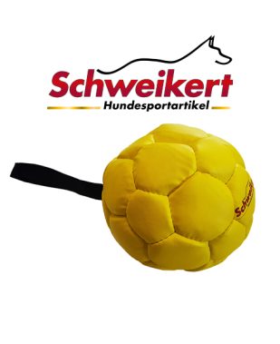 Schweikert Kožna lopta s rukohvatom, žuta - Ø14 cm - Air