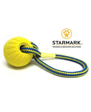 STARMARK Fetch Ball - lopta na uzici 6,3 cm (pluta u vodi) - igračka za pse