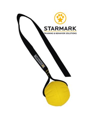STARMARK Fetch Ball - lopta na uzici 6,5 cm (pluta u vodi) + protuklizni konop