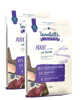 Sanabelle Adult s mesom noja 2 x 10 kg