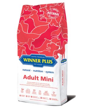 Winner Plus Adult MINI s mesom piletine 44% – bez glutena – 3 kg
