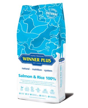 Winner Plus Losos (27%) & riža – MONOPROTEIN – bez glutena – 3 kg