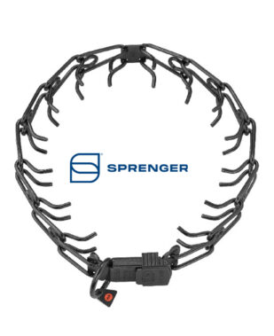 HS Sprenger ULTRA PLUS ogrlica - ClicLock 20/40/70 kg (INOX i crni INOX)<span> - </span>58 cm x 3,2 mm crni INOX do 40 kg