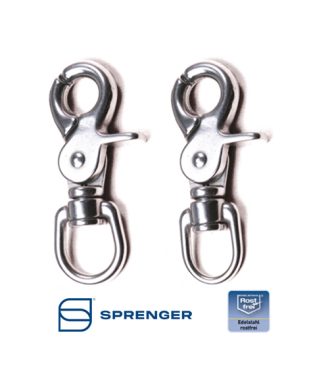 HS Sprenger Karabiner čelični - škarasti - razne veličine